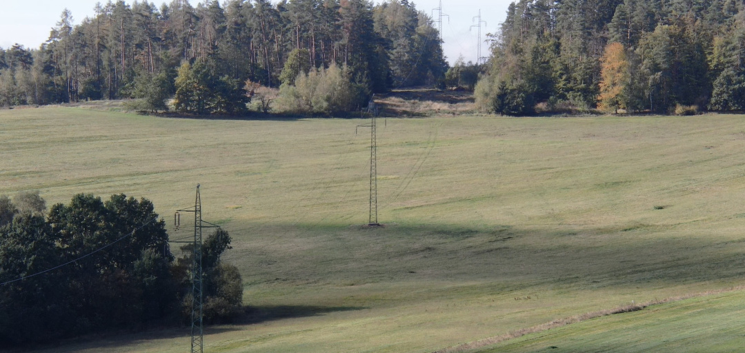 The powerline inspected during the exercise